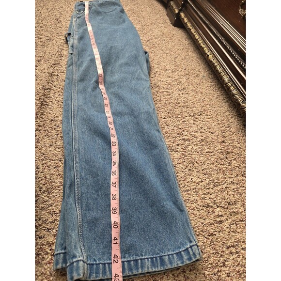 Vintg Big Smith Mens Denim Carpenter Bib Overalls Work Utility Overall 36"*32" - Picture 10 of 10